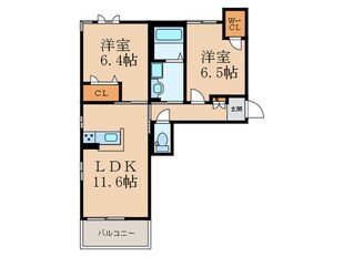 ファブリックモアの物件間取画像